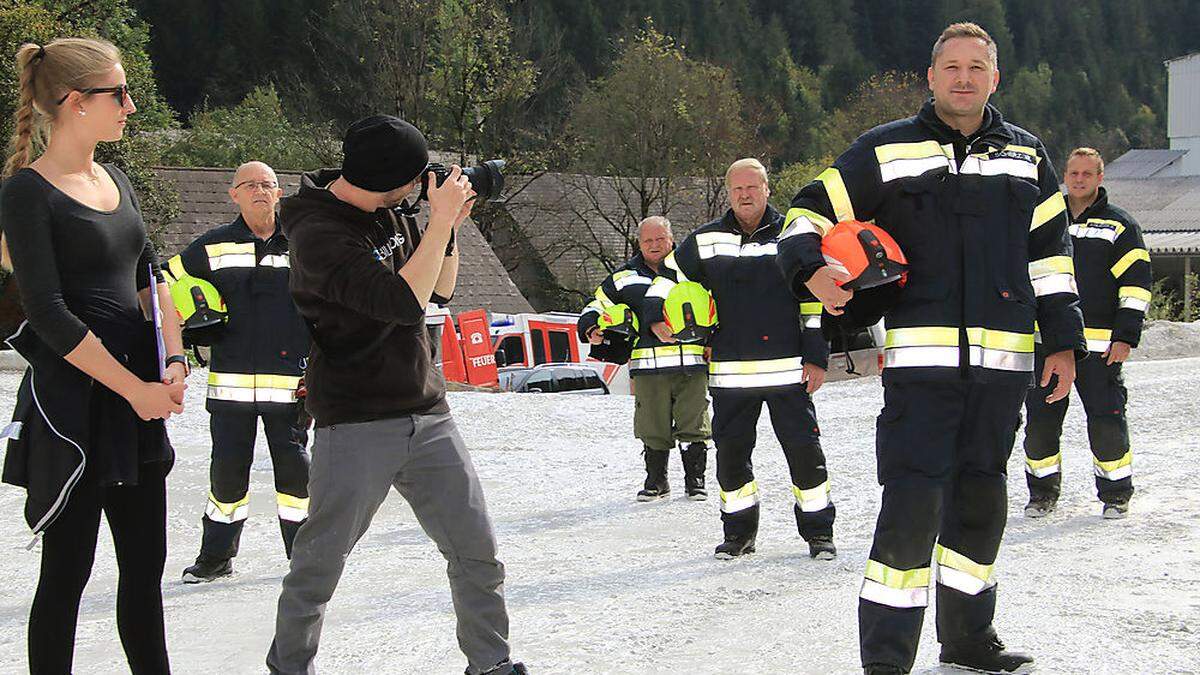 Benedikt Haushofer übernahm das Shooting und die Gestaltung des Kainacher Feuerwehr-Kalenders