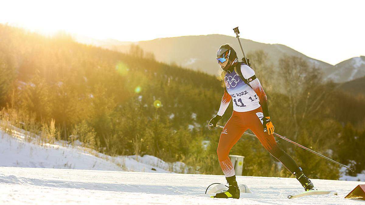 Biathletin Lisa Hauser startet heute im Sprint