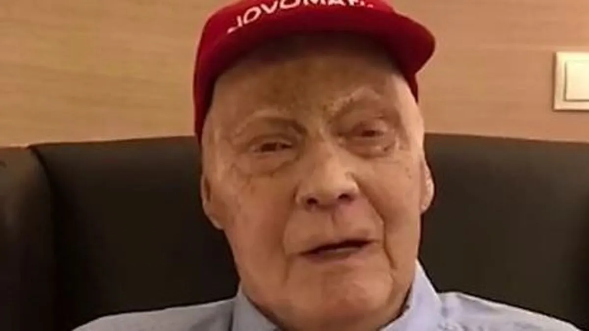 Niki Lauda bedankt sich via Instagram-Video