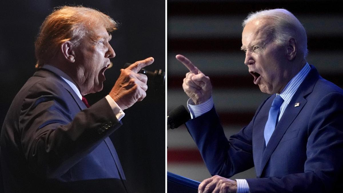 Treffen heute in einer TV-Debatte aufeinander: Donald Trump und Joe Biden