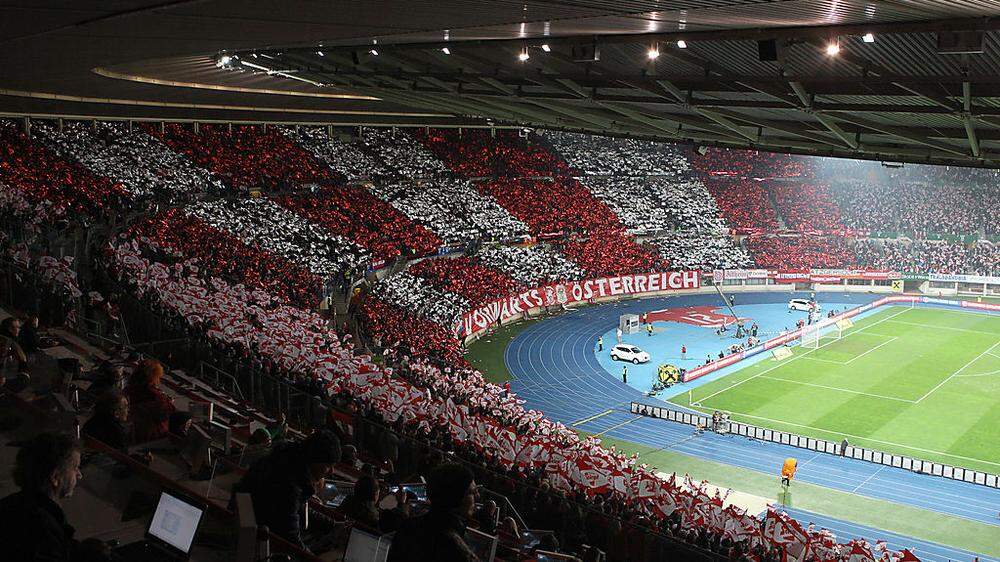 Das Länderspiel zwischen Österreich und der Schweiz wird im Ernst-Happel-Stadion stattfinden