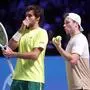 VIENNA,AUSTRIA,26.OCT.25 - TENNIS - ATP World Tour, Erste Bank Open. Image shows Francisco Cabral (POR) and Lucas Miedler (AUT).
Photo: GEPA pictures/ Walter Luger