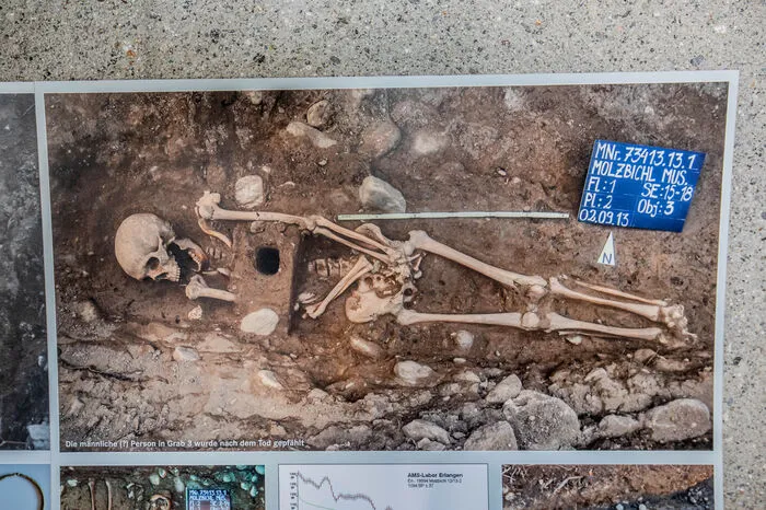 Dieses Bild bot sich den Archäologen bei der Ausgrabung.