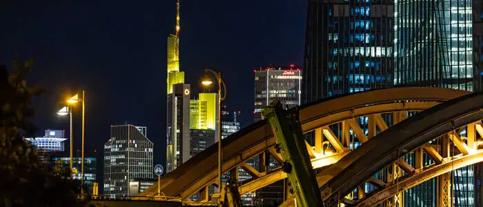 Die „Banken-Skyline“ in Frankfurt