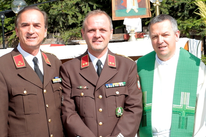 Zum Festakt am Sonntag konnten Hauptbrandinspektor Günter Poschner und sein Stellvertreter Christian Kraxner eine große Schar von Gästen begrüßen. 