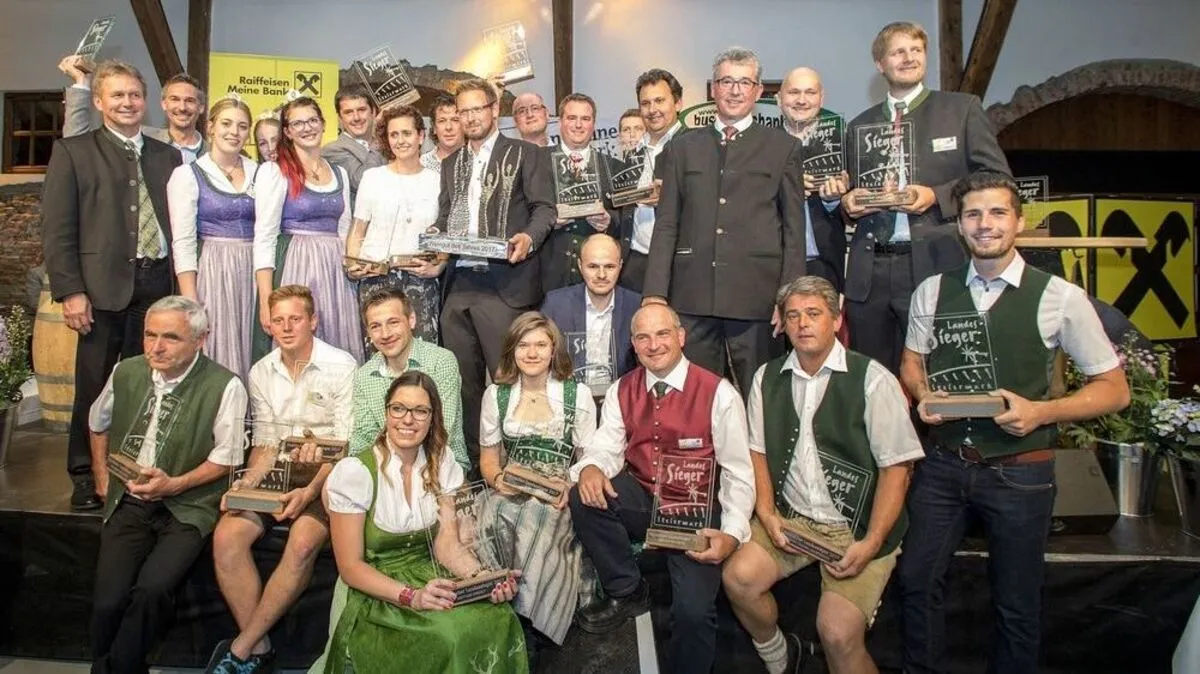 18 strahlende Landessieger wurden gestern bei der größten Weinkost des Landes ausgezeichnet