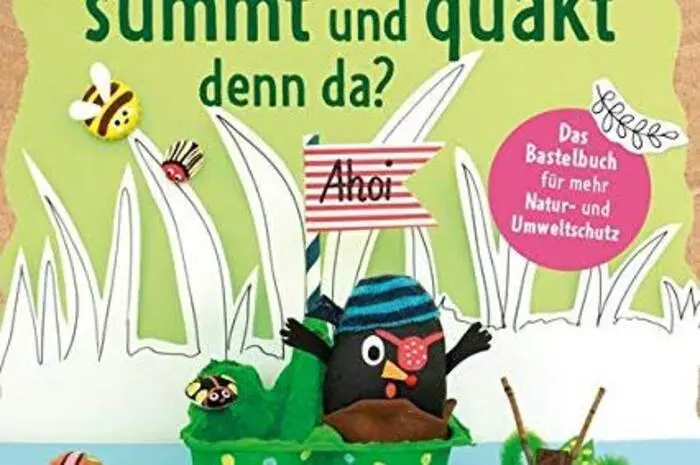 Was krabbelt, summt und quakt denn da?, Verlag EMF, 13,90 EuroIm frühlingshaften Sach- und Bastelbuch für Kinder ab vier sind nicht nur zwölf Kreativprojekte rund um Krabbeltierchen, Blumenwiesen und Waldbewohner zu finden, sondern auch viele praktische Tipps für Natur- und Umweltschutz. Viel Wissen – auch für Eltern oder Großeltern interessant.