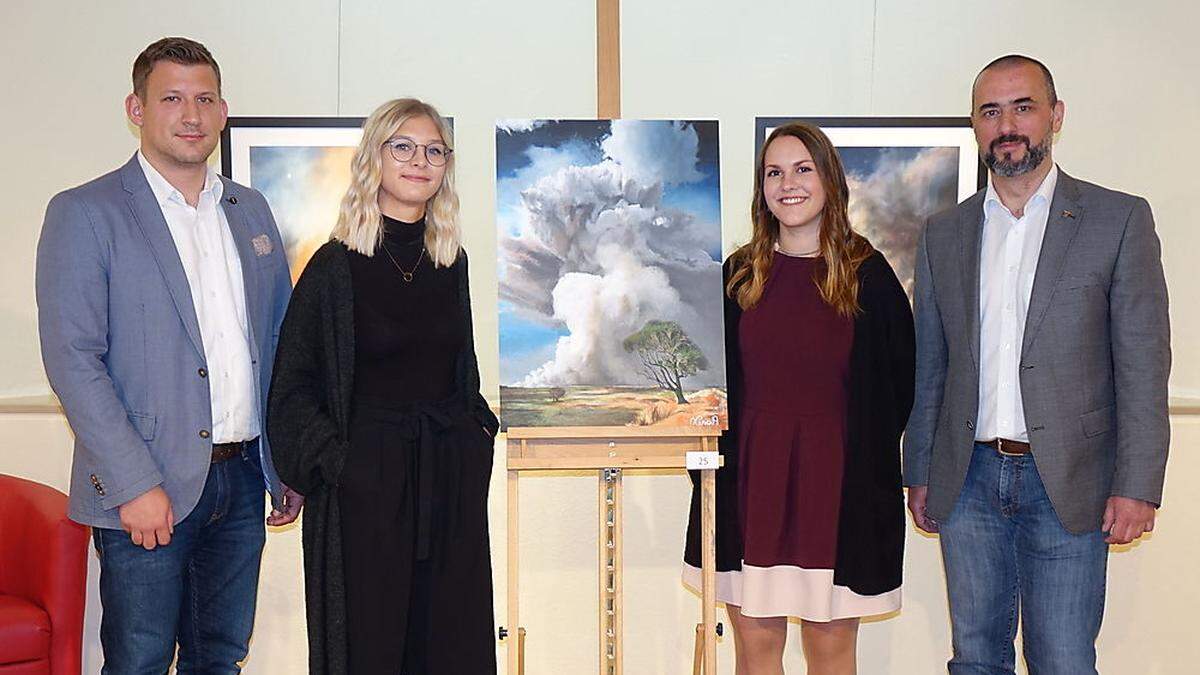 Philip Hiden, Sophia Knollmüller, Lisa-Marie Bruggraber und Erik Lasaridis (v. l.)