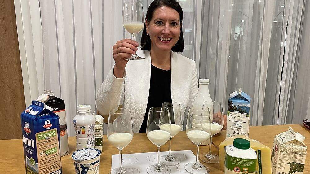 Gerlinde Mock hat als erste Österreicherin die Milch-Sommelière Ausbildung abgeschlossen