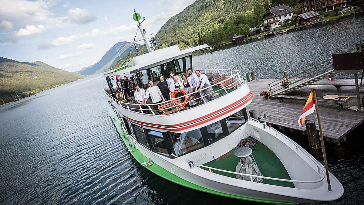 Mit der MS Alpenperle genüsslich über den Weißensee schippern