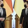 Kanzler Olaf Scholz und Präsident Wolodymyr Selenskyj