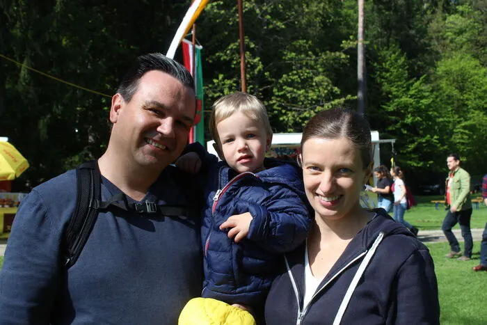 Franz, Kerstin und Raphael (2) Steiner aus Klagenfurt sind heuer das zweite Mal dabei.