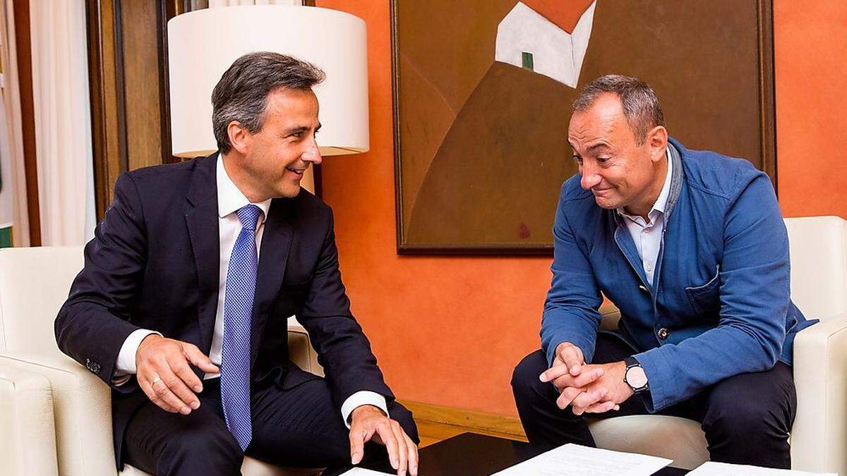 Nach Vieraugengespräch: Die Koalition zwischen Bürgermeister Siegfried Nagl un Mario Eustacchio hält