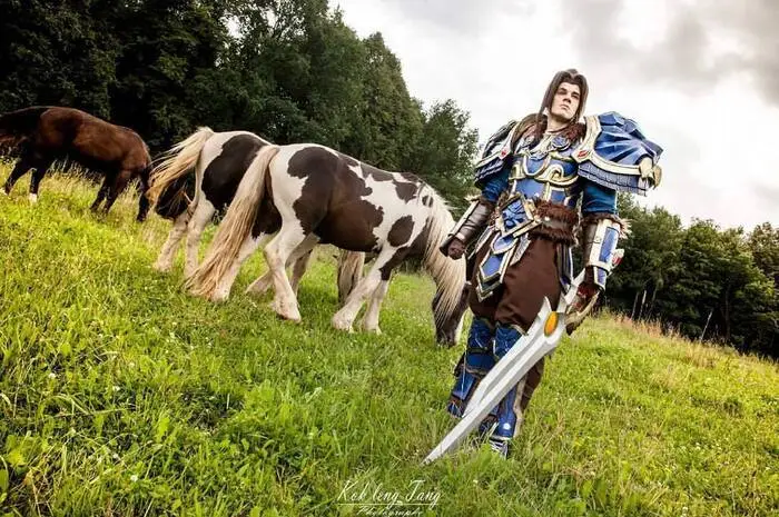 Als „Varian Wrynn“ aus dem Computerspiel-Klassiker „World of Warcraft“