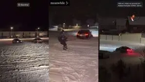 Videos zeigen Drift-Manöver im Neuschnee | Videos zeigen Drift-Manöver im Neuschnee