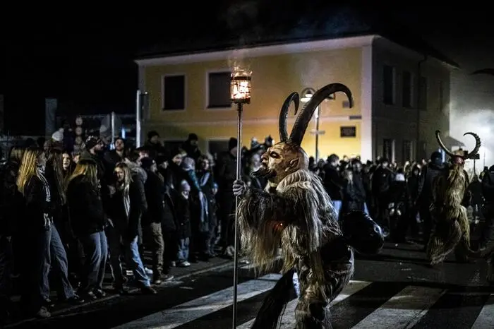 Krampus Perchten Krampuslauf Köttmannsdorf November 2024