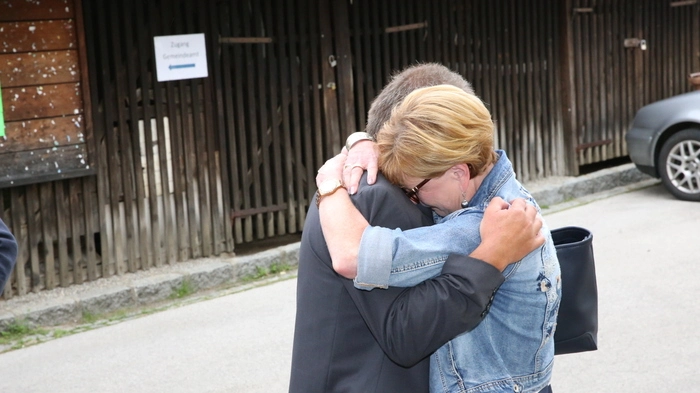 Josef Klausner mit seiner Lebensgefährtin Gabriele Markovc.