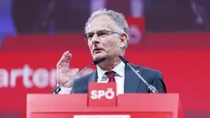Finanzminister Markus Marterbauer auf dem SPÖ-Parteitag