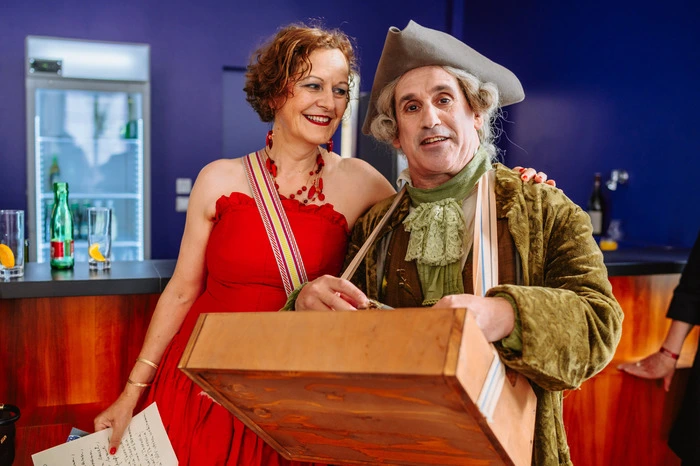 Regisseur Schvarzstein mit Claudia Tschida (Styriarte)