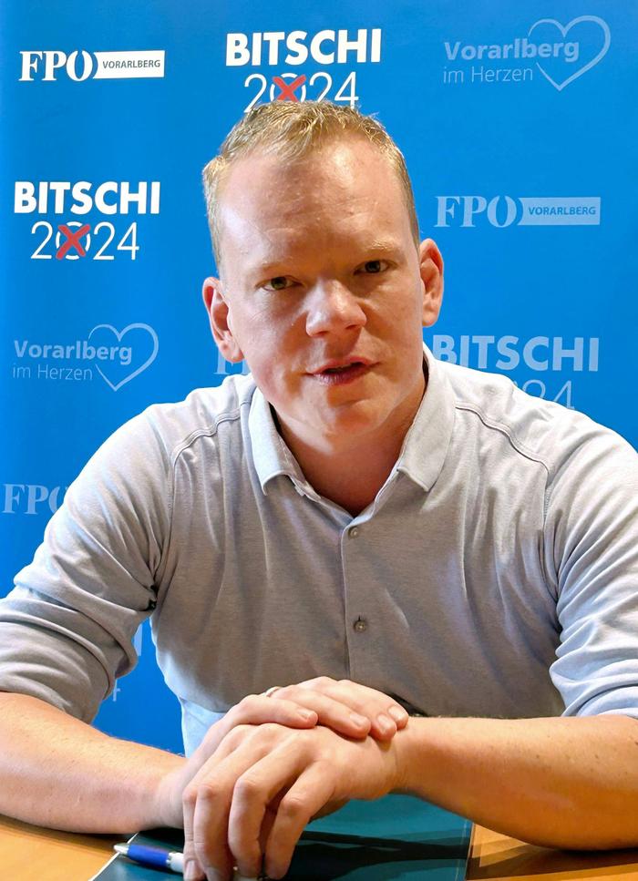 FPÖ-Spitzenkandidat Christof Bitschi