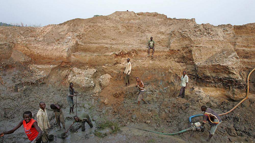 Minenarbeiter in der Demokratischen Republik Kongo (Archivaufnahme) 