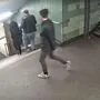 Sekunden vor dem fatalen Tritt
