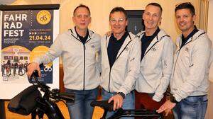 Der Vorstand des neuen Radclubs in Stainz: Michael Hiebler, Martin Rotschädl, Andreas Mühlbacher und Jürgen Popotnig (v.l.)