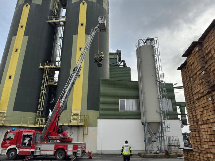 In Preding mussten Menschen von einem Silo gerettet werden 