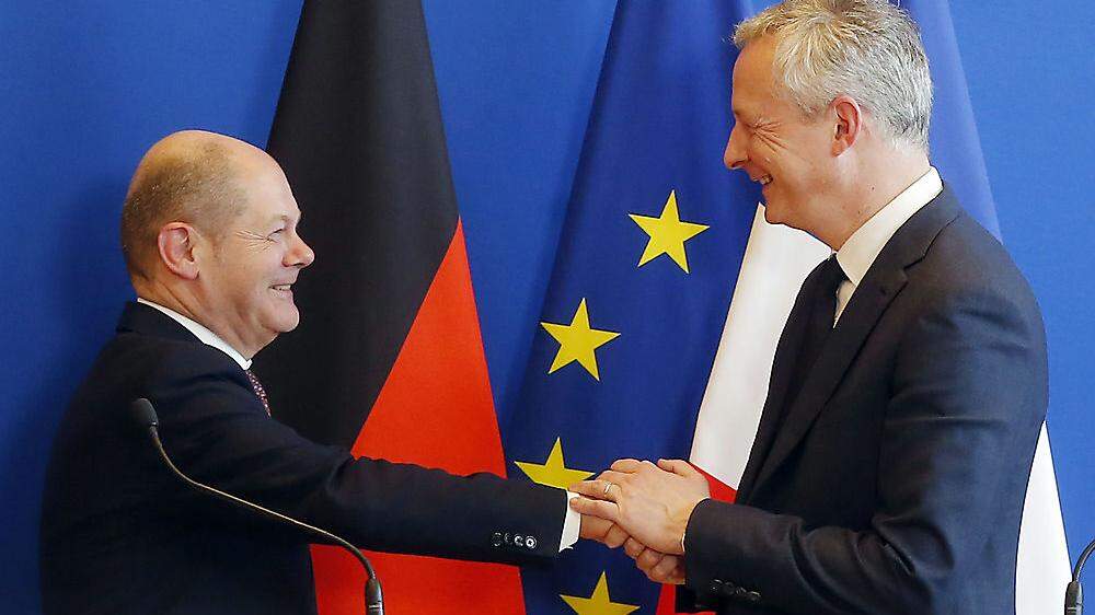 Olaf Scholz und Bruno Le Maire 