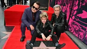 Green Day: Tré Cool, Joe Armstrong und Mike Dirnt feiern ihren Stern auf dem Walk of Fame