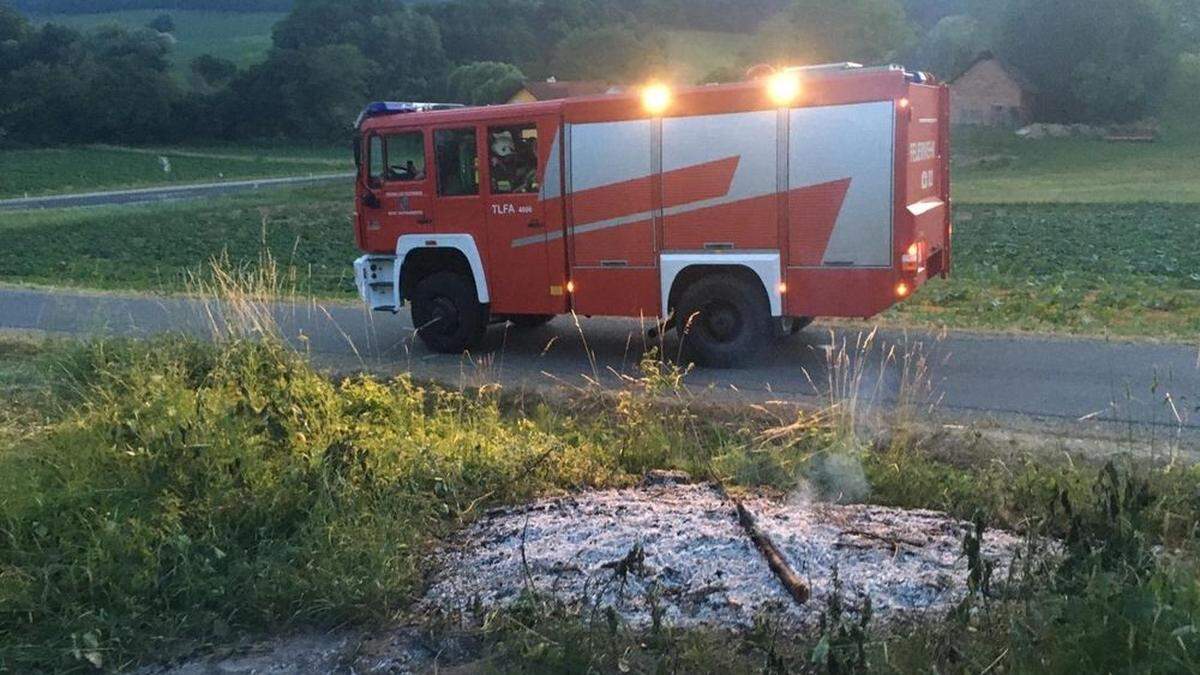 In Markt Hartmannsdorf konnte der Einsatz gleich wieder beendet werden