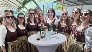Beim Dorffest in Kroisbach lieferte nicht nur das perfekte Wetter allen Grund zur Heiterkeit