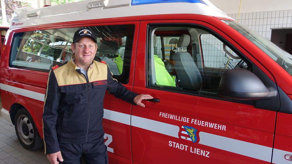 Für Kommandant Richard Stefan hat das Feuerwehrwesen Familientradition	