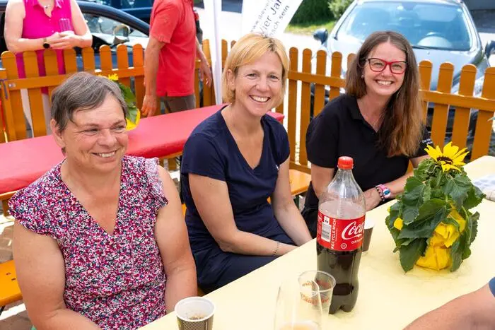 Strahlende Gesichter bei der Jubiläumsfeier in Wernberg