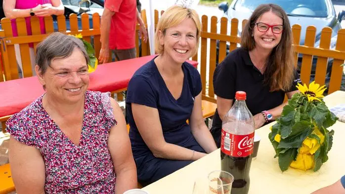 Strahlende Gesichter bei der Jubiläumsfeier in Wernberg