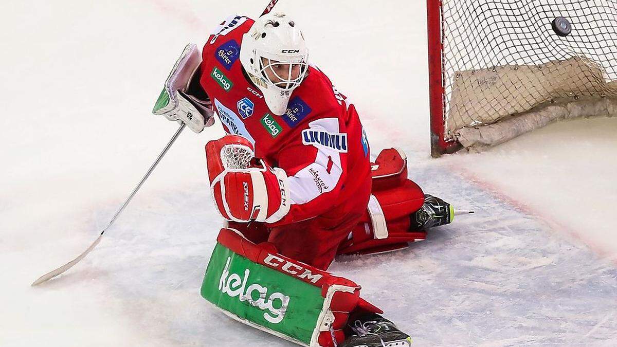 Der junge Goalie Val Usnik hat sich als würdiger Vertreter von Sebastian Dahm erwiesen 