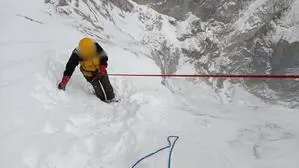 Slowenischer Bergretter | Bis Sonntagabend wurde nach den vermissten Bergsteigern gesucht (Symbolfoto)