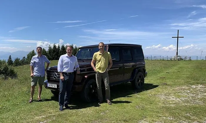 Mit einem Mercedes G auf die Magna-Teststrecke am Schöckl