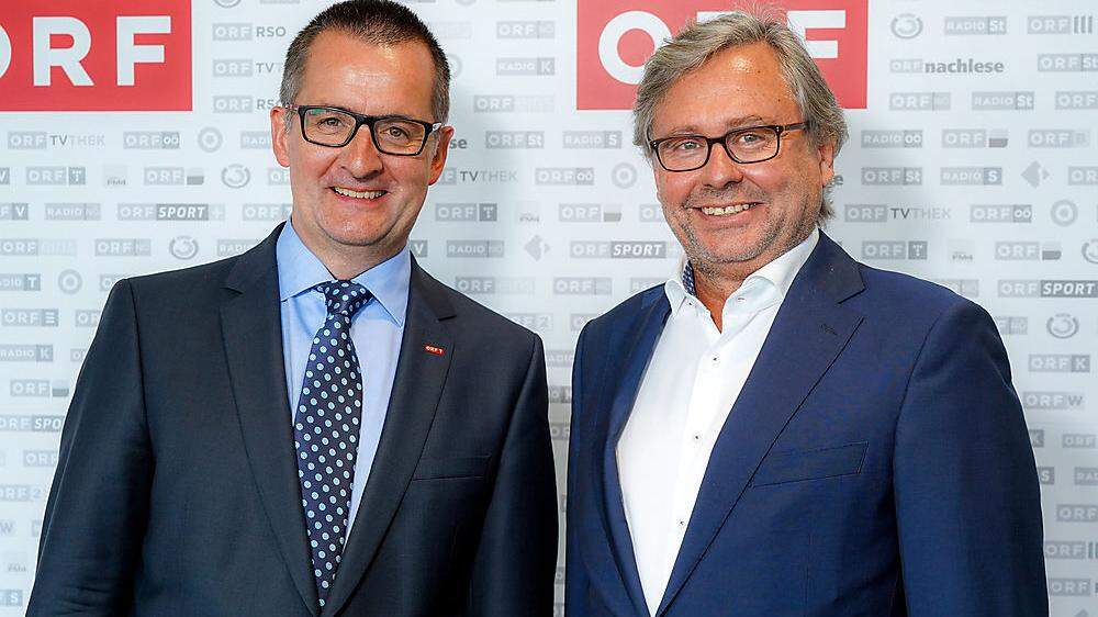 Robert Unterweger (neuer ORF-Landesdirektor) und Alexander Wrabetz