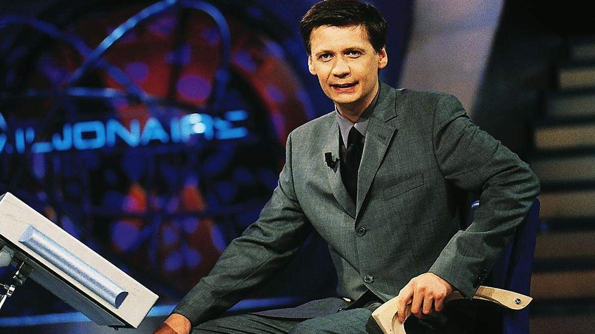 Günther Jauch in seiner ersten Show 1999