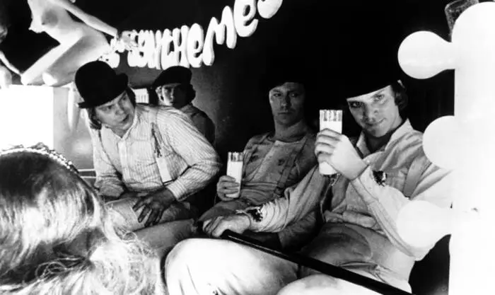Eine Filmszene aus „Clockwork Orange“