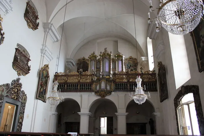 Die Orgel ist rund fünf Meter hoch, ebenso breit und 2,5 Meter tief.