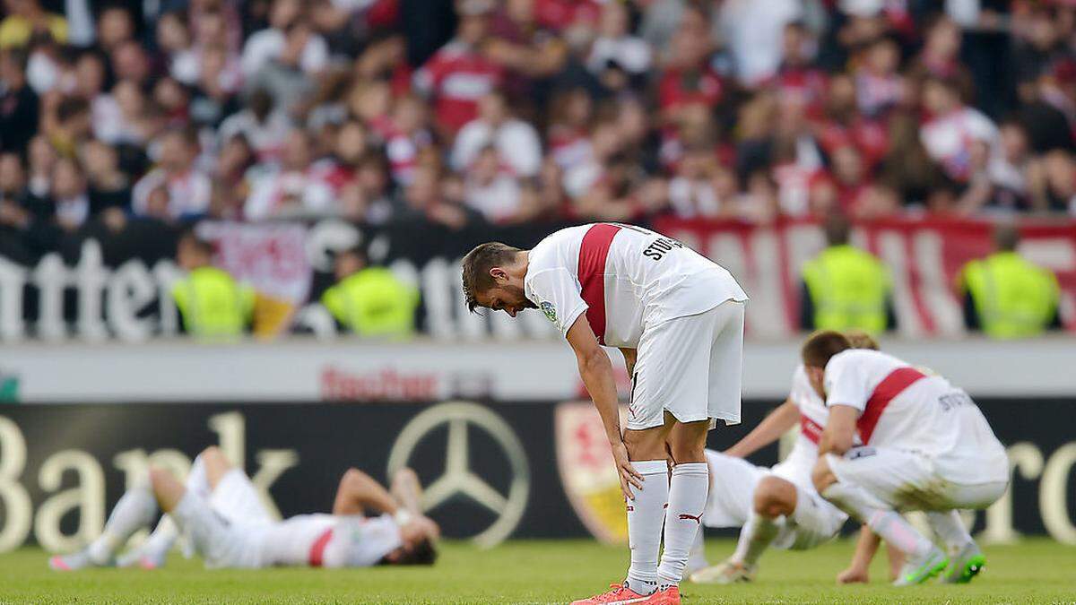 Martin Harnik und seine Stuttgarten Mitspieler waren nach dem 1:3 niedergeschlagen