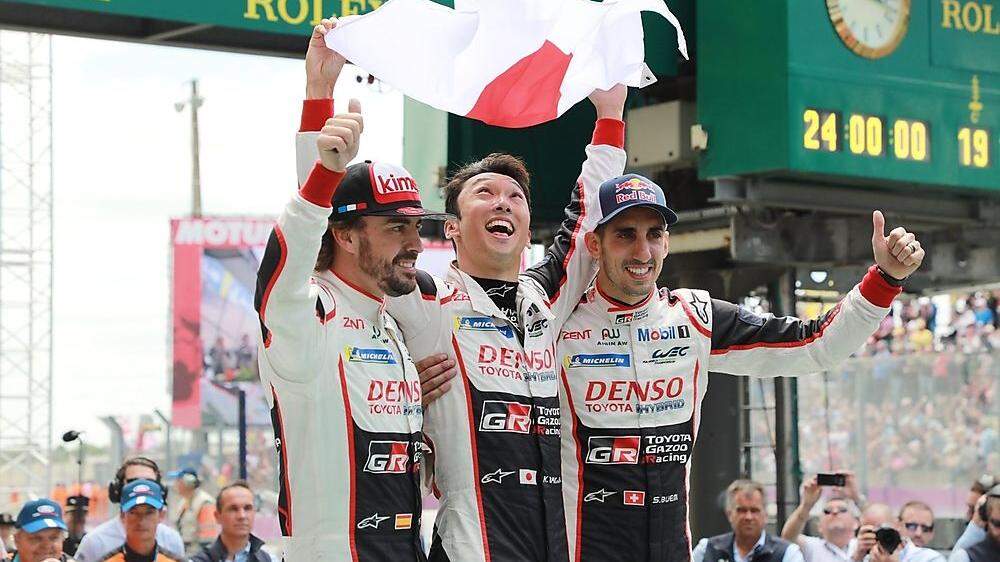 Alonso, Nakajima, Buemi - die Le-Mans-Sieger 2018