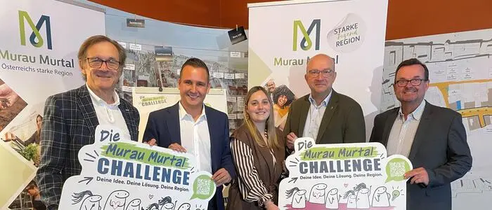 Günter Leitner, Thomas Maier, Francesca Pripfl, Bruno Aschenbrenner und Otto Rath (von links)