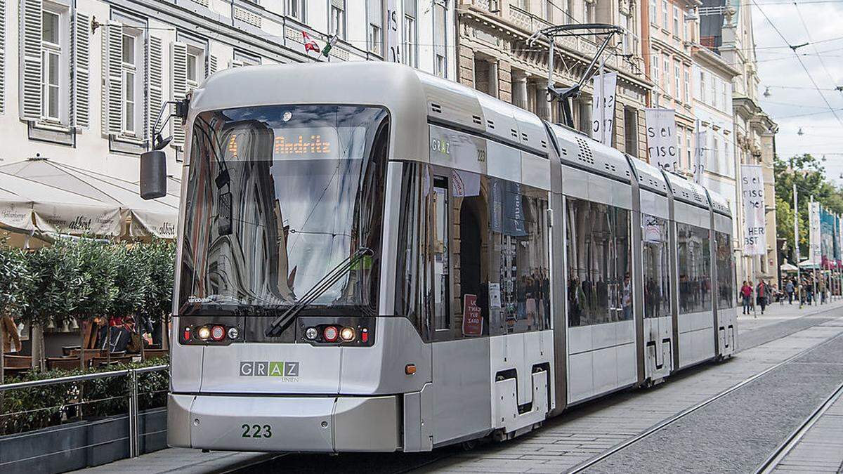 Vorübergehend stehen die Grazer Straßenbahnen still