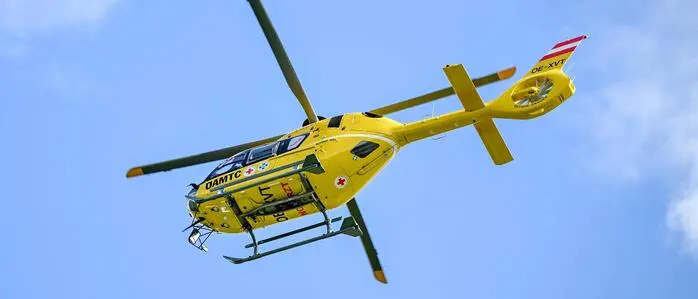 Der Rettungshubschrauber rückte nach Neuhaus aus