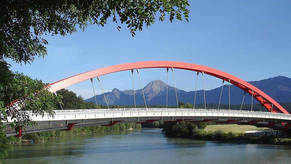 Die Friedensbrücke in Villach wird Anfang Mai überprüft