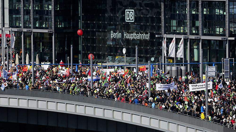 In Berlin wurde zuletzt heftig gegen TTIP protestiert