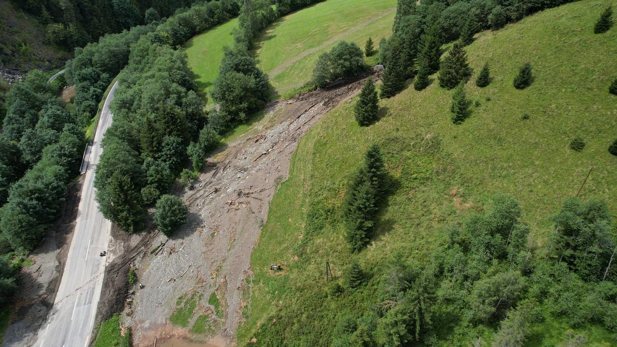 Die beiden Muren führten zu einer vorläufigen Sperre der B 114